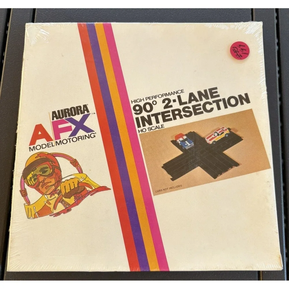 Vintage 1972 AFX Aurora 90 Degree 2 Lane Intersection High Performance SEALED